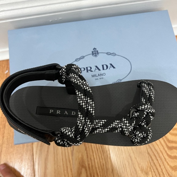 NEW Prada Women’s Canvas Sports Sandals - Picture 3 of 7